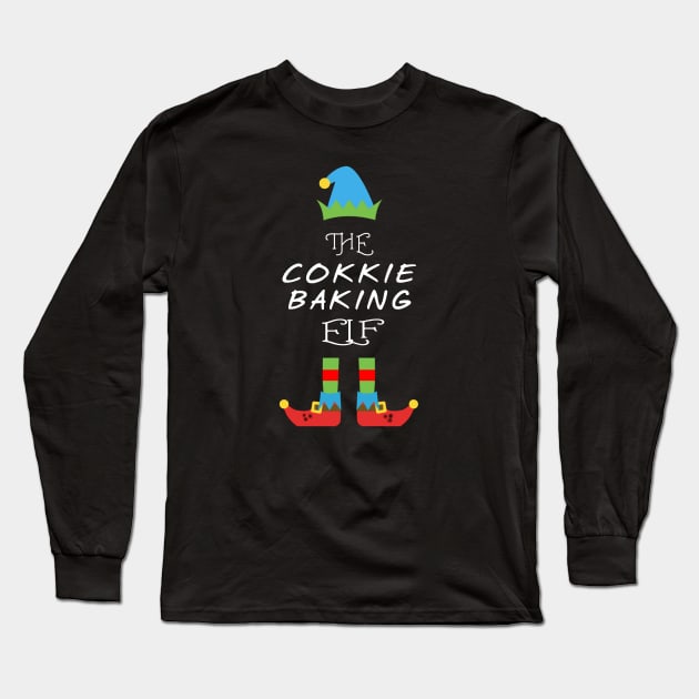 The Cokkie Baking Elf Matching Family Group Christmas Party Long Sleeve T-Shirt by CareTees